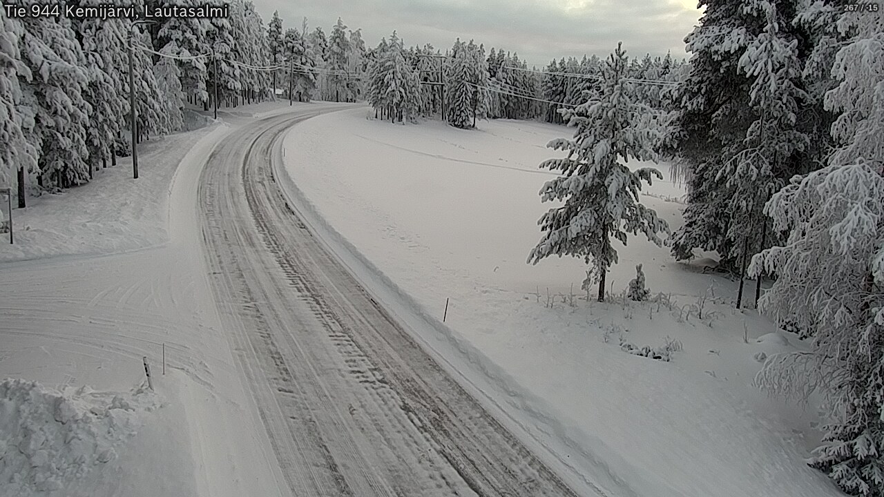 Kelikamerat Kuva Tie 944 Kemijärvi, Lautasalmi, Kemijärvi, Lappi