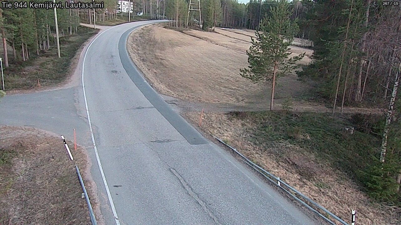 Weather Camera Image Väg 944 Kemijärvi, Lautasalmi, Kemijärvi, Lappi