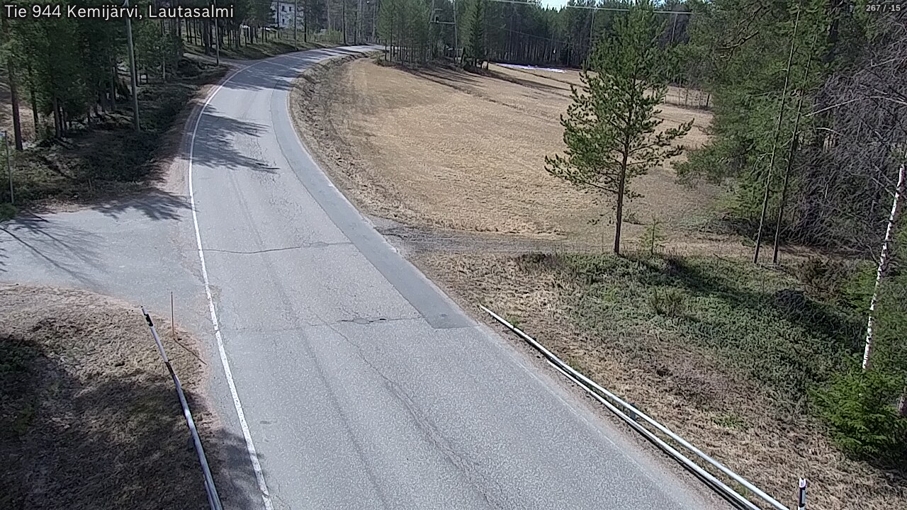 Weather Camera Image Väg 944 Kemijärvi, Lautasalmi, Kemijärvi, Lappi