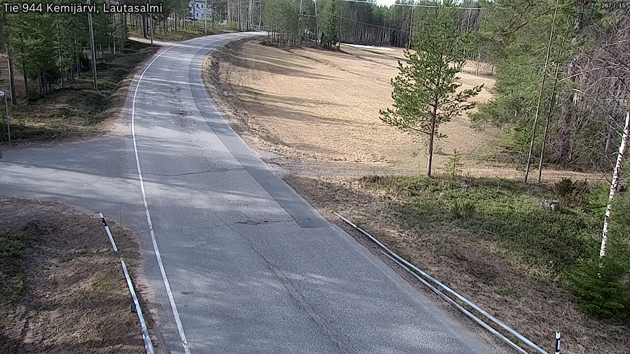 Weather Camera Image Väg 944 Kemijärvi, Lautasalmi, Kemijärvi, Lappi
