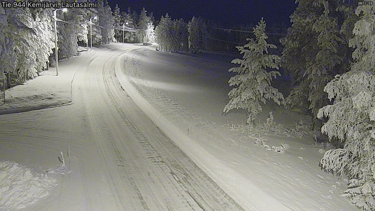 Kelikamerat Kuva Tie 944 Kemijärvi, Lautasalmi, Kemijärvi, Lappi