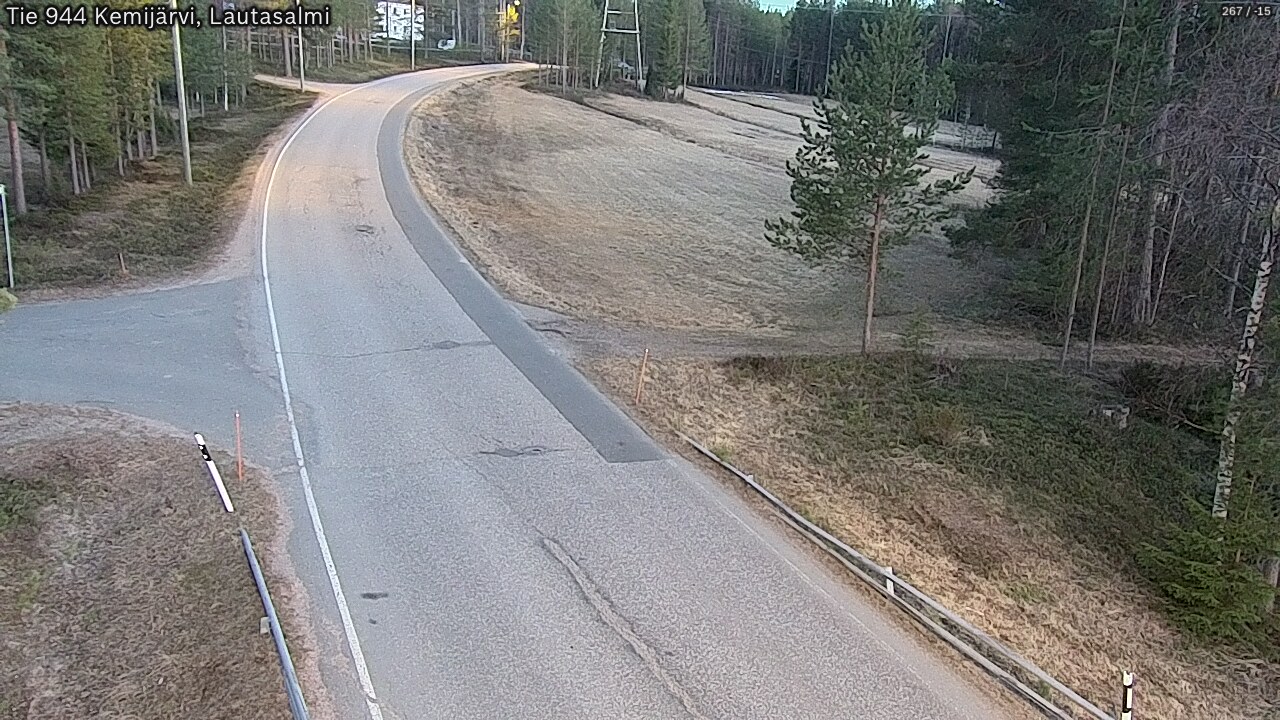 Weather Camera Image Väg 944 Kemijärvi, Lautasalmi, Kemijärvi, Lappi