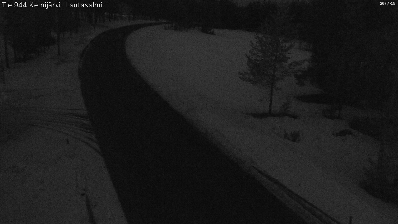 Kelikamerat Kuva Tie 944 Kemijärvi, Lautasalmi, Kemijärvi, Lappi