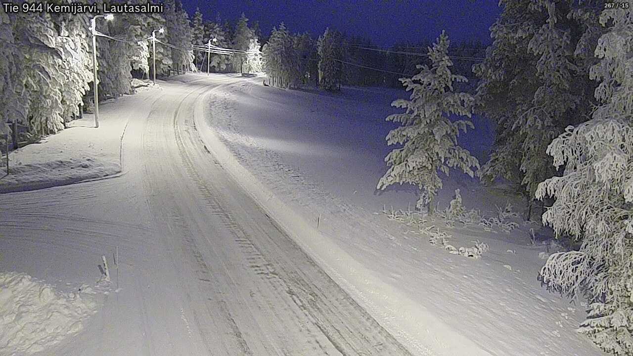 Kelikamerat Kuva Tie 944 Kemijärvi, Lautasalmi, Kemijärvi, Lappi