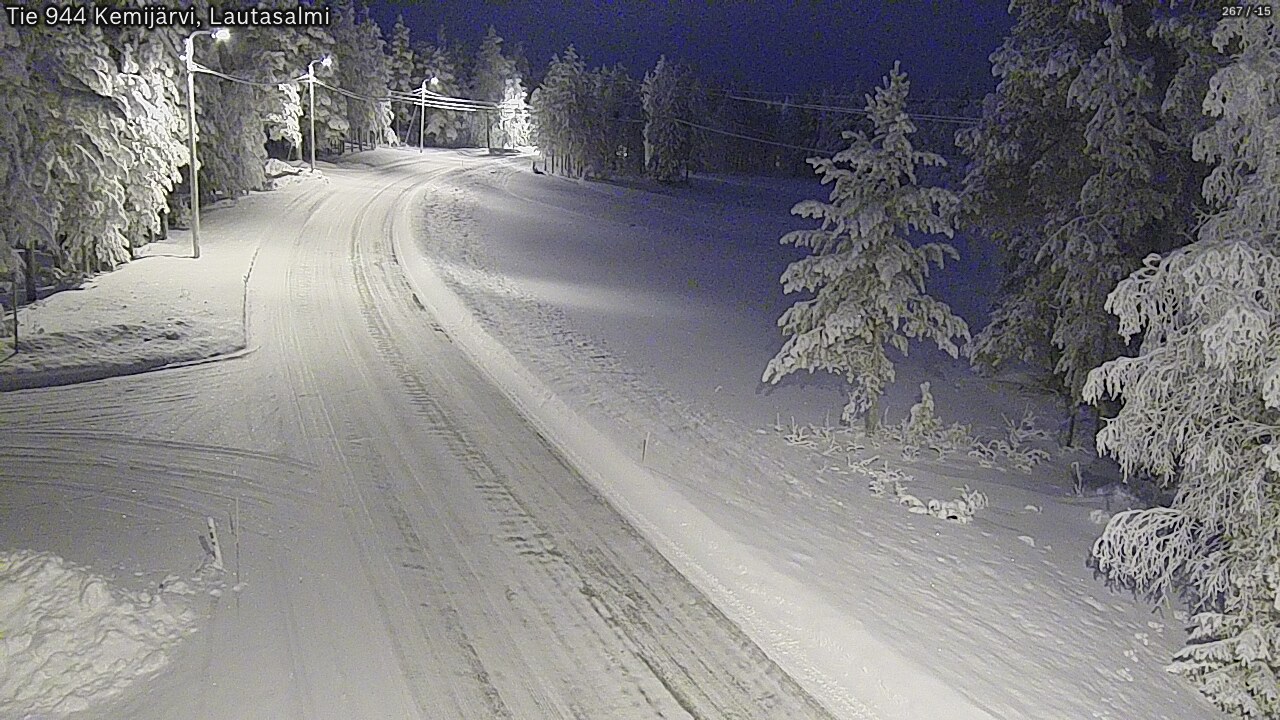 Kelikamerat Kuva Tie 944 Kemijärvi, Lautasalmi, Kemijärvi, Lappi