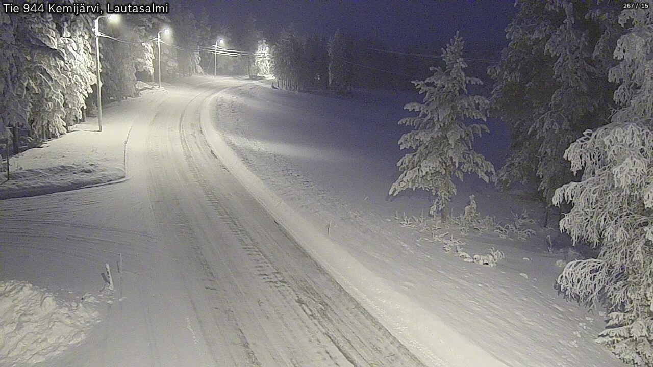 Kelikamerat Kuva Tie 944 Kemijärvi, Lautasalmi, Kemijärvi, Lappi