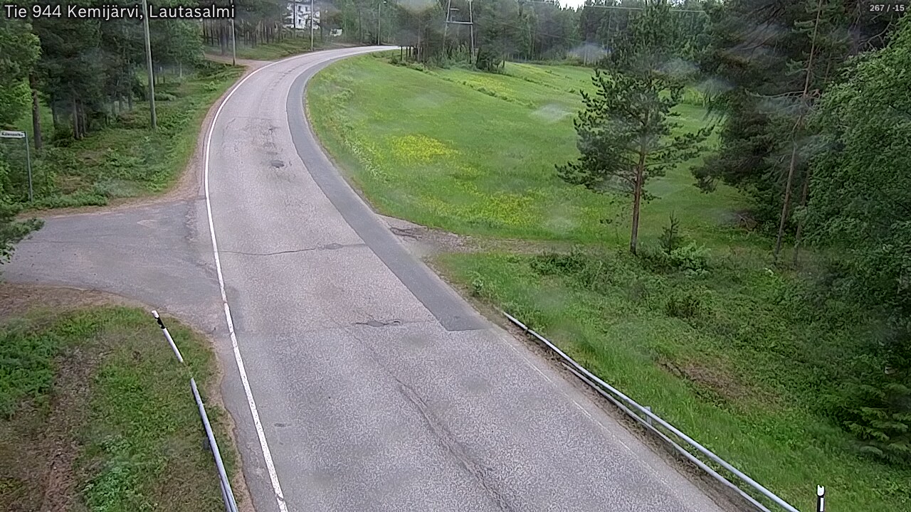 Weather Camera Image Väg 944 Kemijärvi, Lautasalmi, Kemijärvi, Lappi
