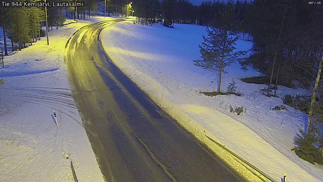 Kelikamerat Kuva Tie 944 Kemijärvi, Lautasalmi, Kemijärvi, Lappi