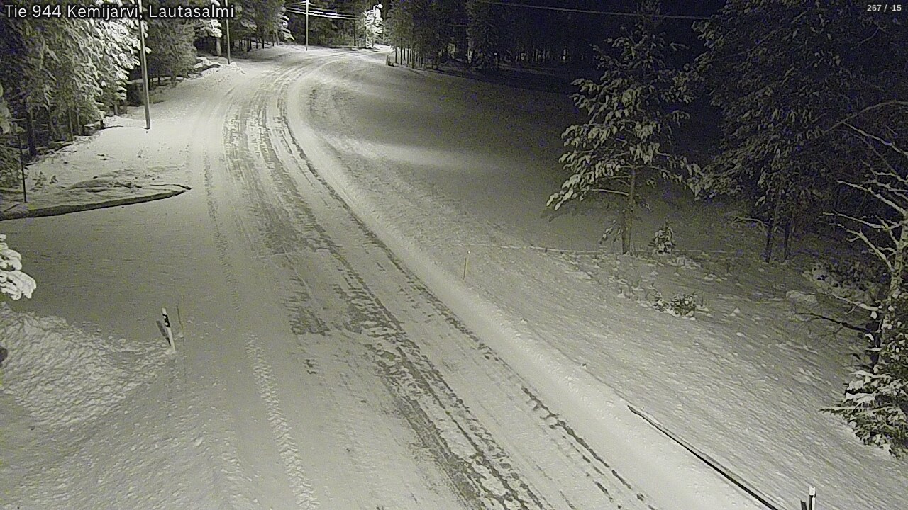 Kelikamerat Kuva Tie 944 Kemijärvi, Lautasalmi, Kemijärvi, Lappi