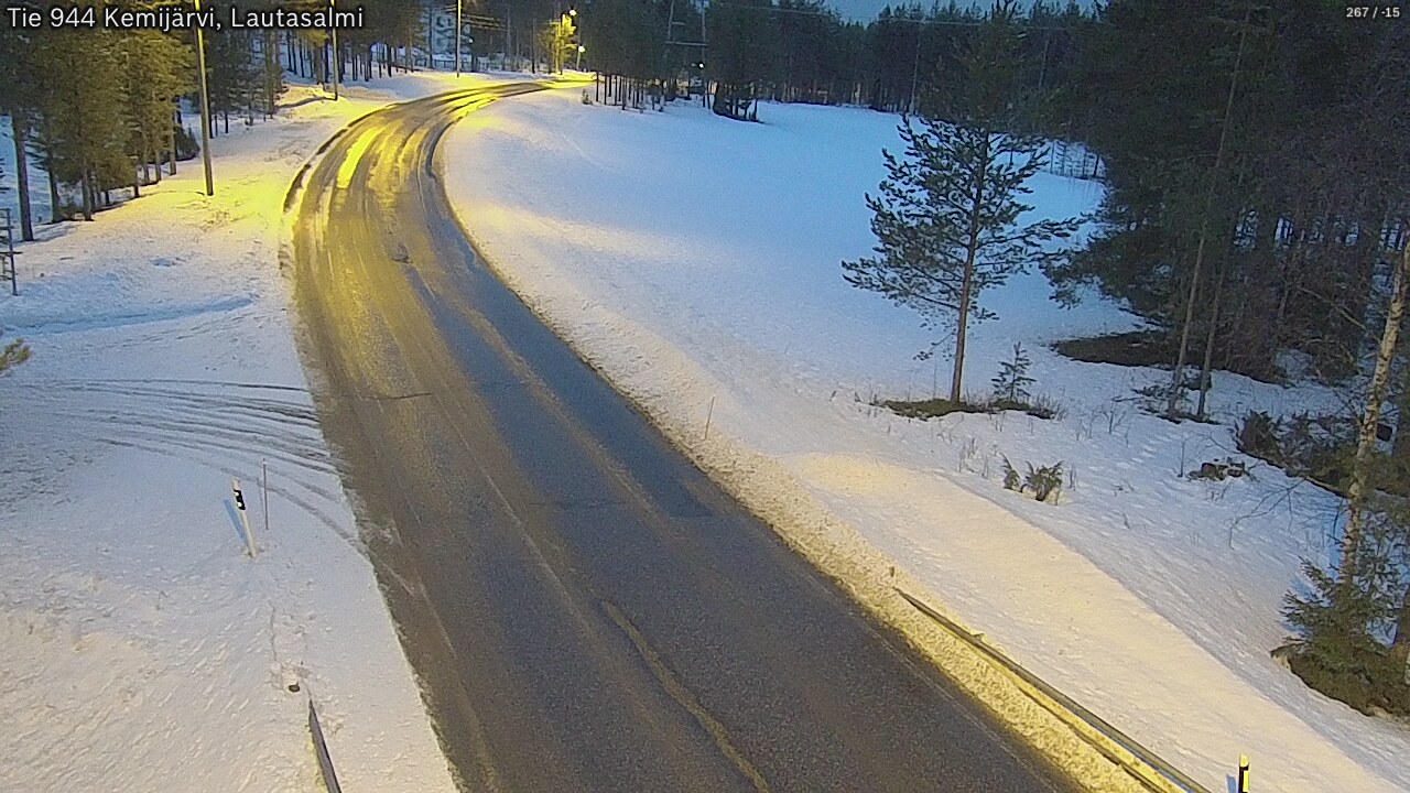 Kelikamerat Kuva Tie 944 Kemijärvi, Lautasalmi, Kemijärvi, Lappi