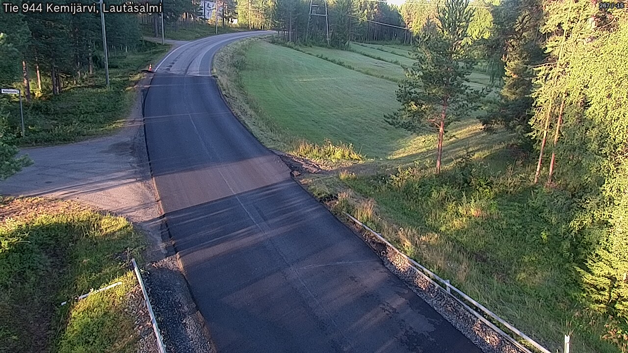 Weather Camera Image Road 944 Kemijärvi, Lautasalmi, Kemijärvi, Lappi