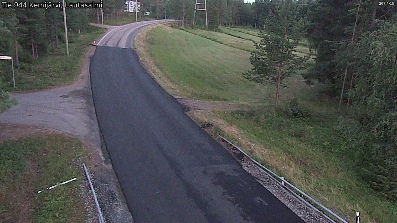 Weather Camera Image Road 944 Kemijärvi, Lautasalmi, Kemijärvi, Lappi
