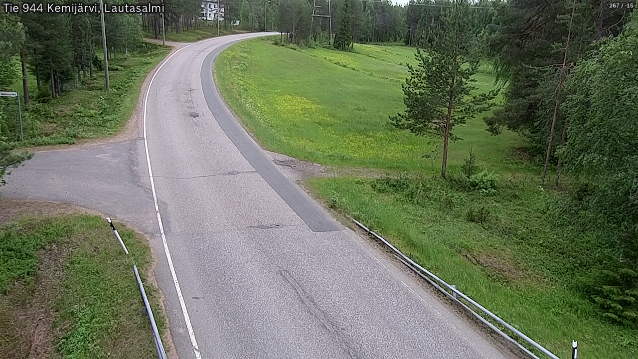 Weather Camera Image Väg 944 Kemijärvi, Lautasalmi, Kemijärvi, Lappi