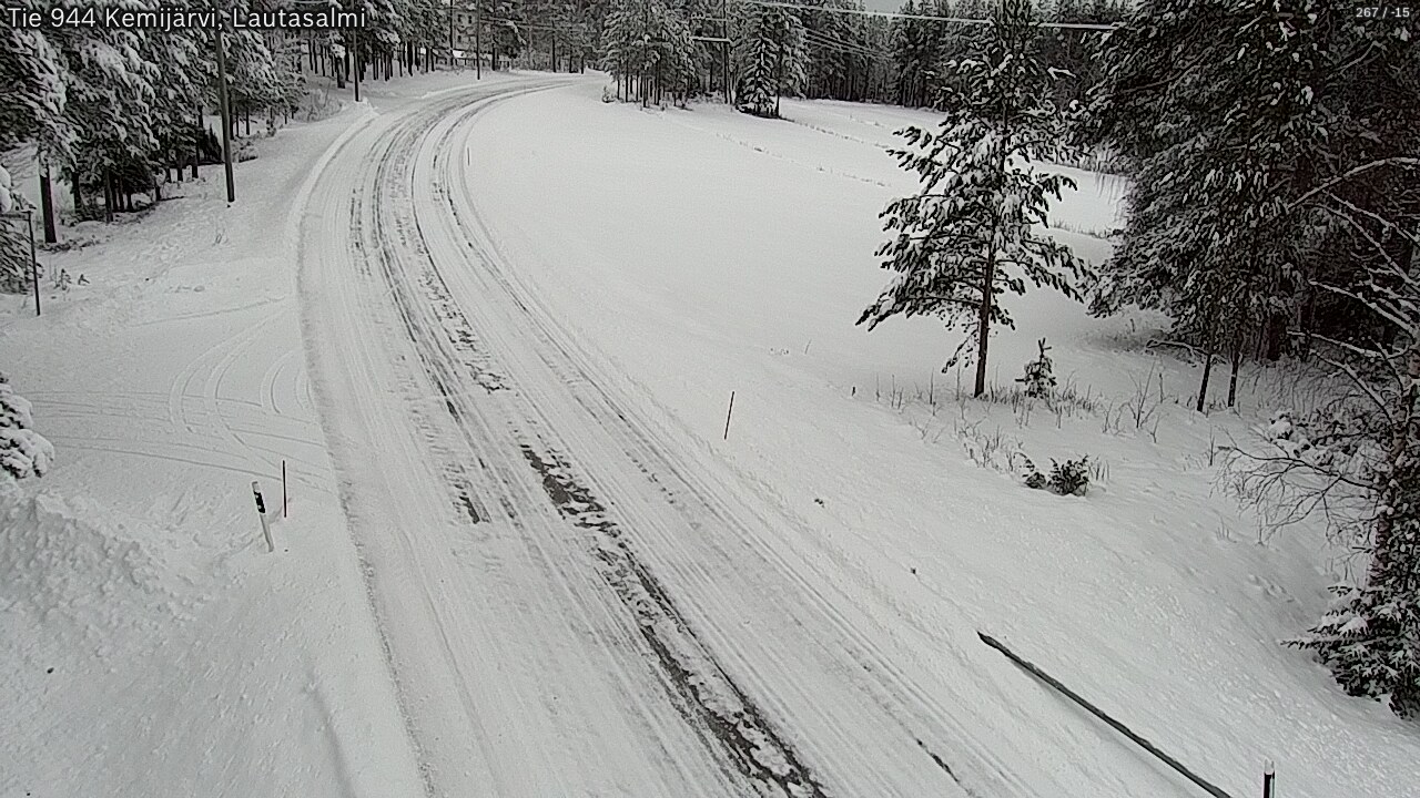 Kelikamerat Kuva Tie 944 Kemijärvi, Lautasalmi, Kemijärvi, Lappi