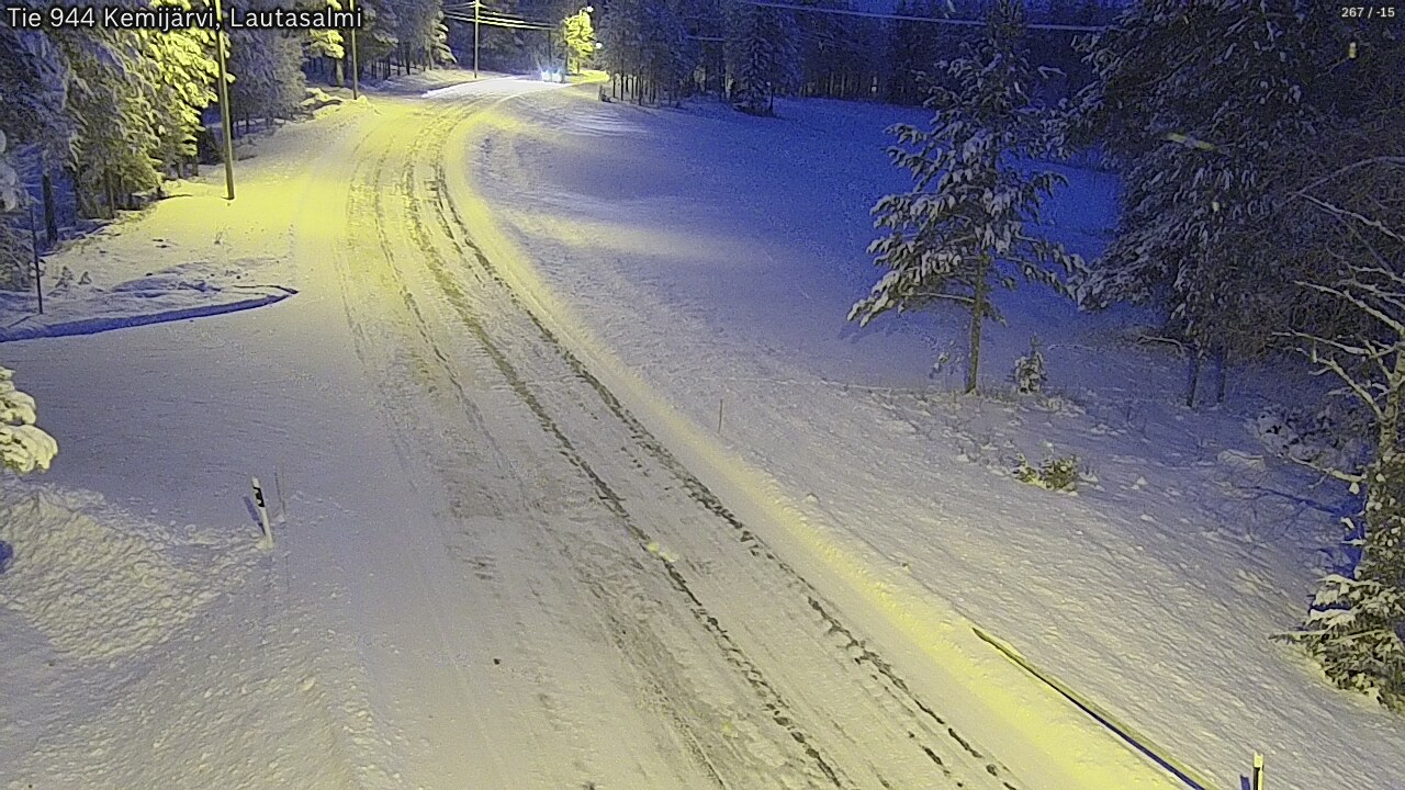 Kelikamerat Kuva Tie 944 Kemijärvi, Lautasalmi, Kemijärvi, Lappi