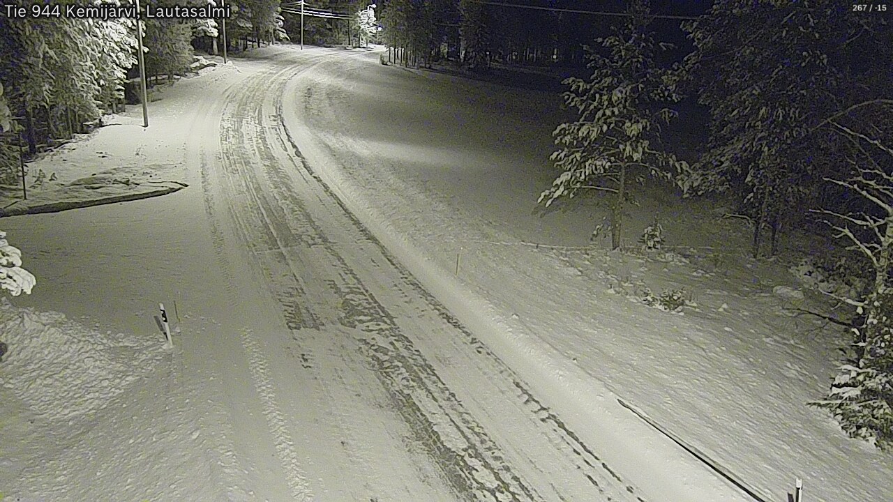 Kelikamerat Kuva Tie 944 Kemijärvi, Lautasalmi, Kemijärvi, Lappi