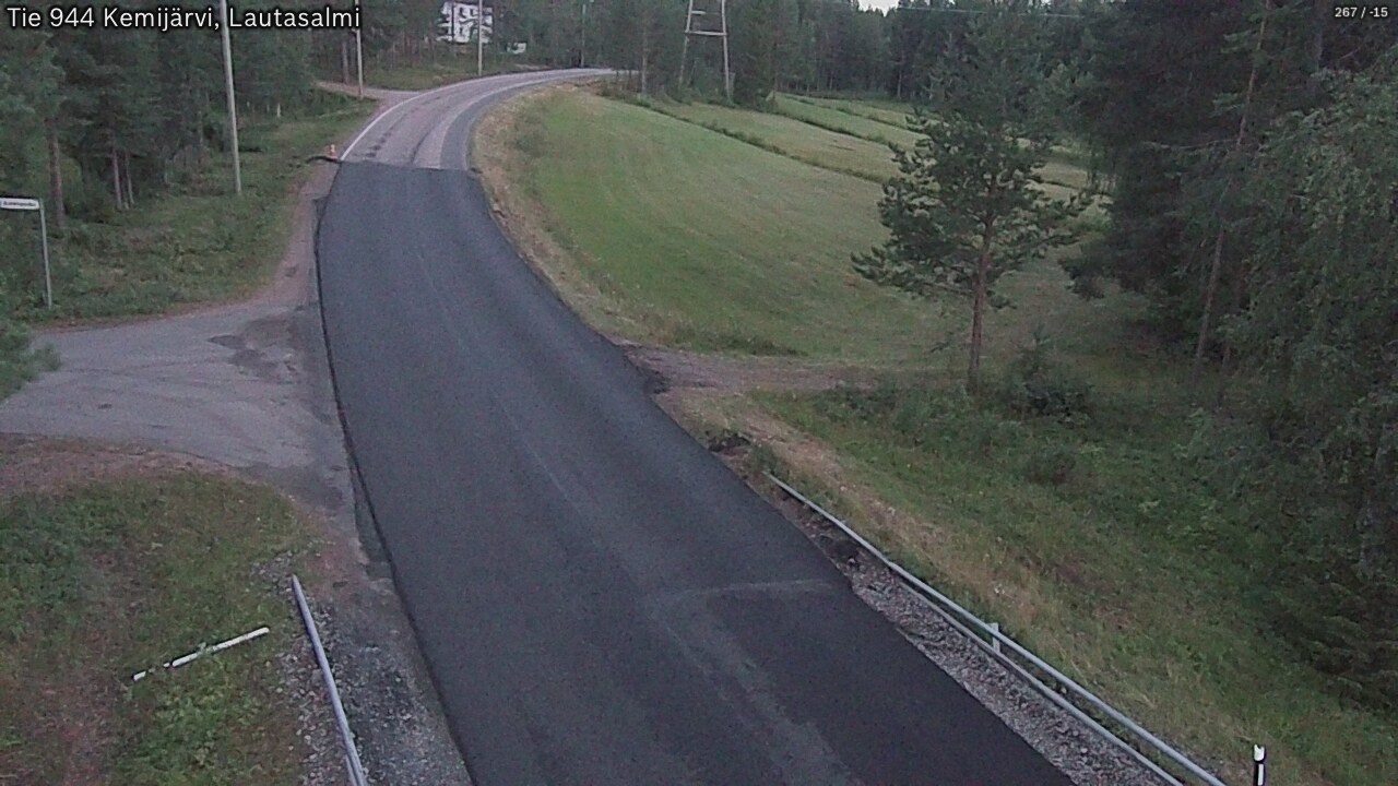 Weather Camera Image Road 944 Kemijärvi, Lautasalmi, Kemijärvi, Lappi