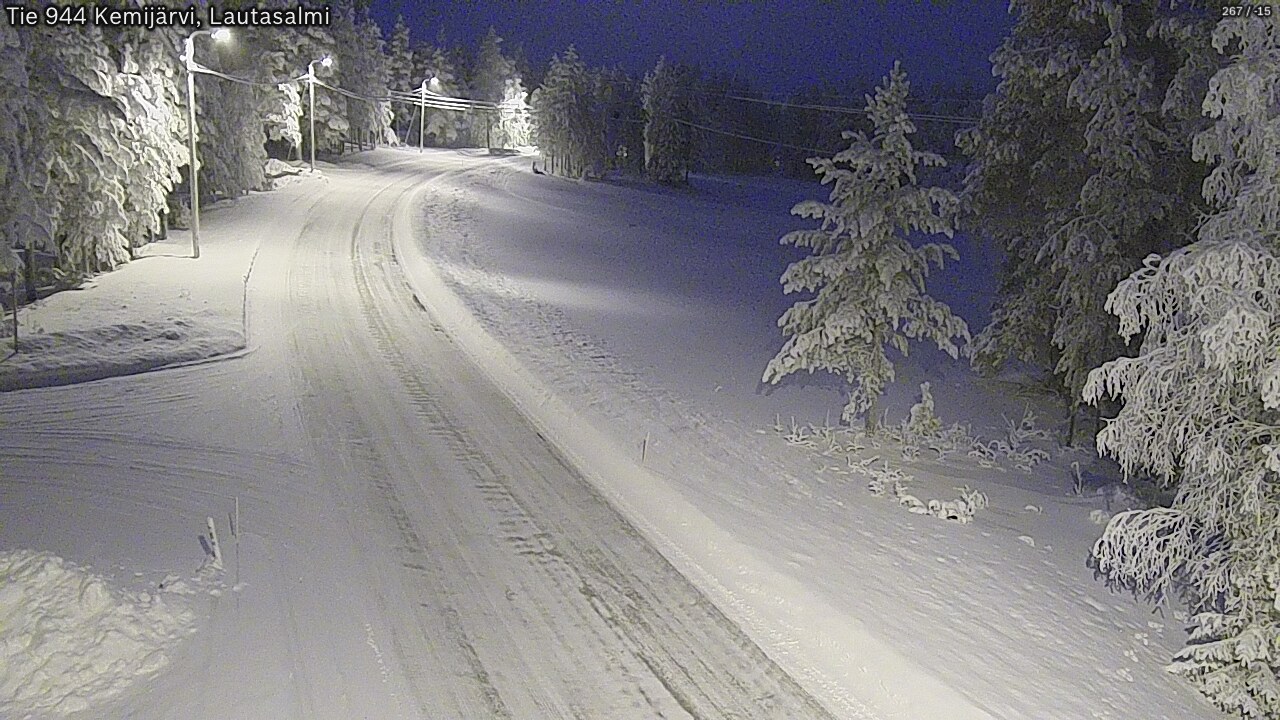 Kelikamerat Kuva Tie 944 Kemijärvi, Lautasalmi, Kemijärvi, Lappi