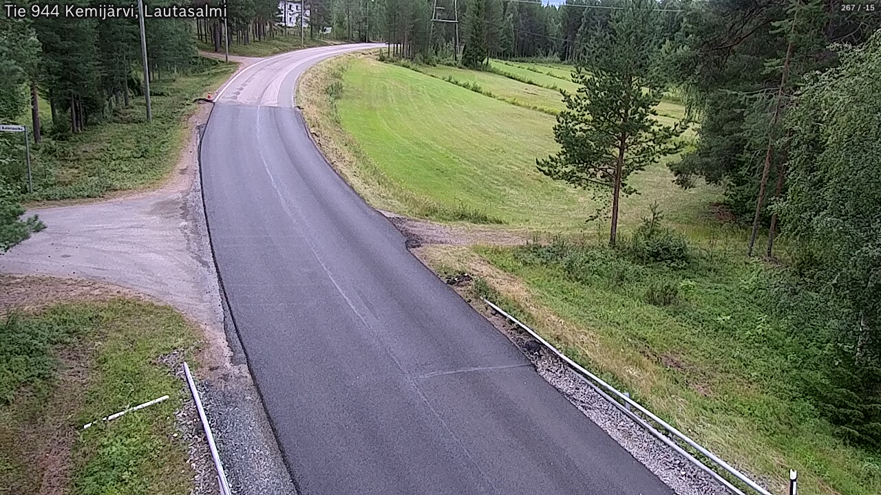 Weather Camera Image Road 944 Kemijärvi, Lautasalmi, Kemijärvi, Lappi