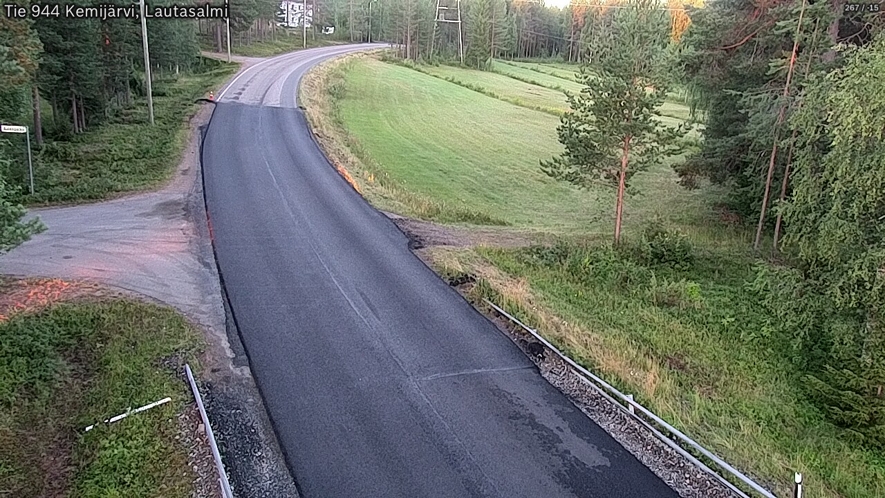 Weather Camera Image Road 944 Kemijärvi, Lautasalmi, Kemijärvi, Lappi