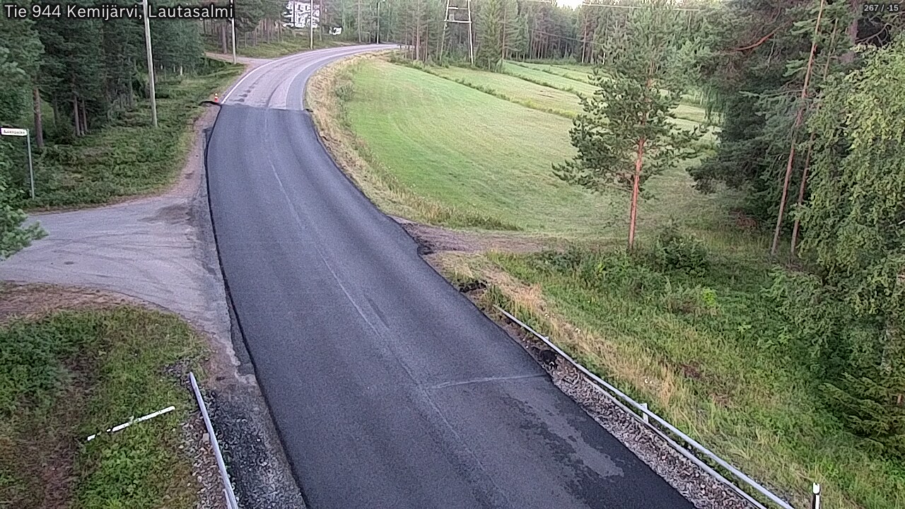 Weather Camera Image Road 944 Kemijärvi, Lautasalmi, Kemijärvi, Lappi