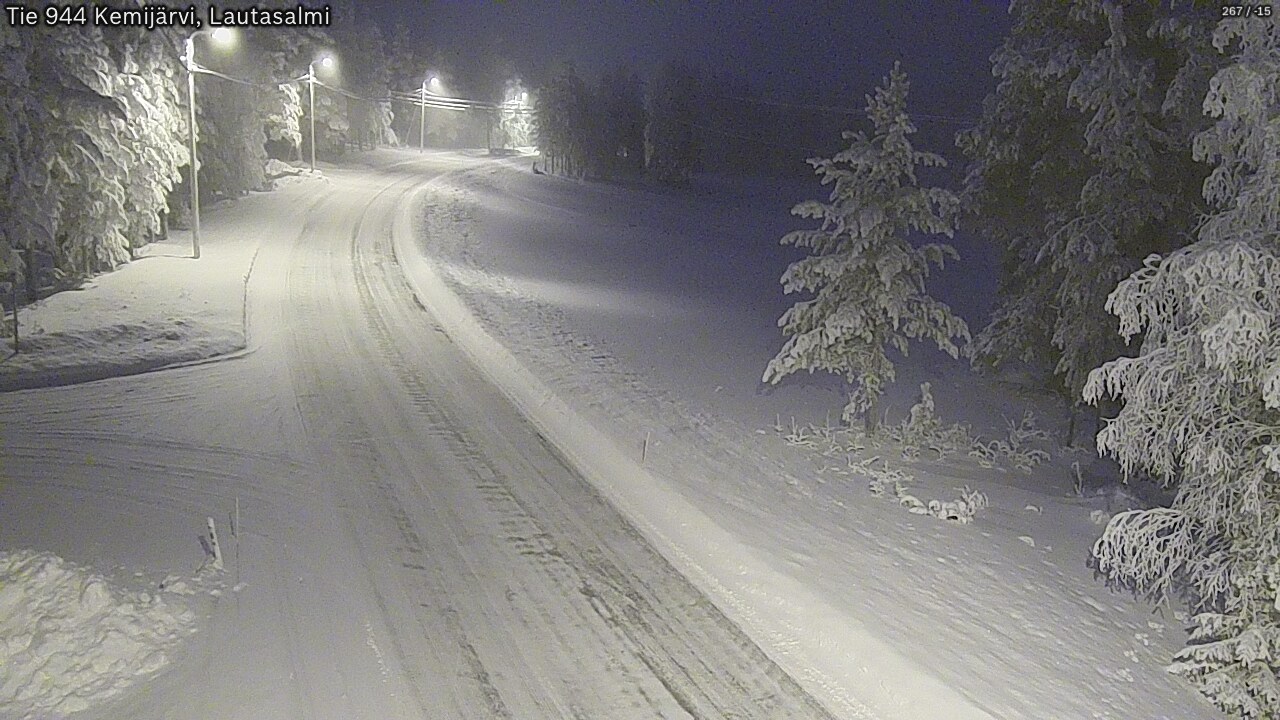 Kelikamerat Kuva Tie 944 Kemijärvi, Lautasalmi, Kemijärvi, Lappi