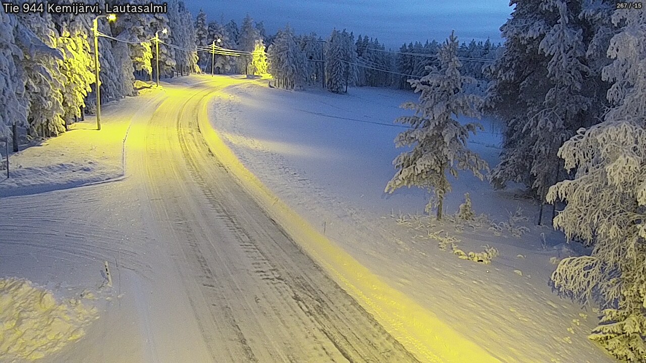Kelikamerat Kuva Tie 944 Kemijärvi, Lautasalmi, Kemijärvi, Lappi