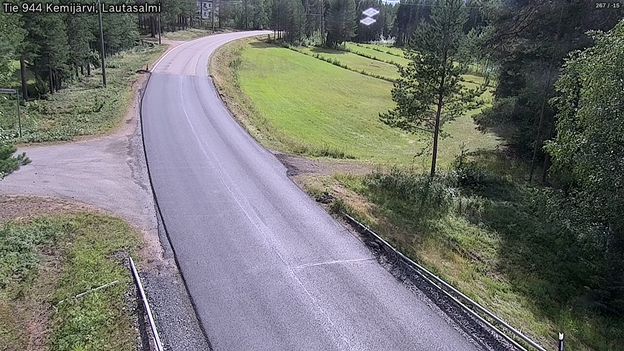 Weather Camera Image Road 944 Kemijärvi, Lautasalmi, Kemijärvi, Lappi