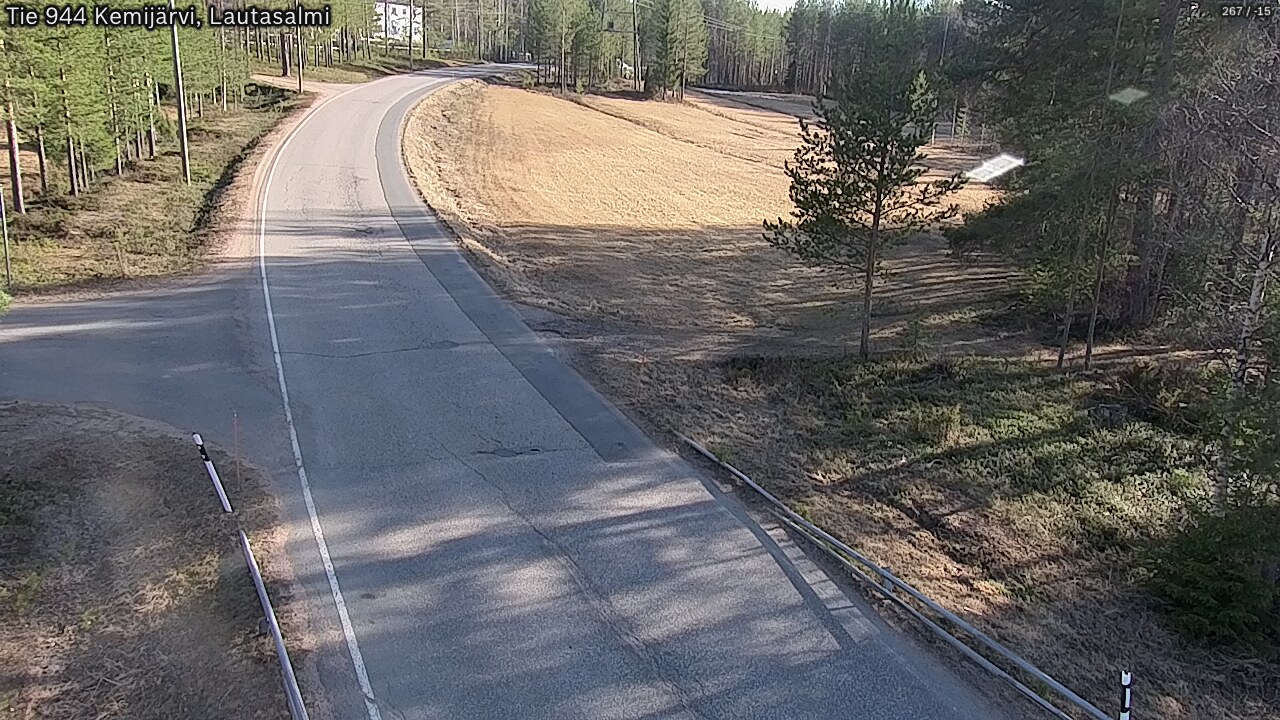 Weather Camera Image Väg 944 Kemijärvi, Lautasalmi, Kemijärvi, Lappi