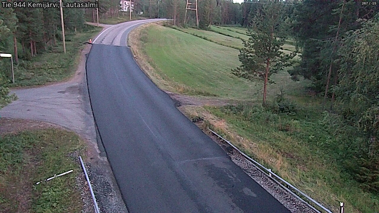 Weather Camera Image Road 944 Kemijärvi, Lautasalmi, Kemijärvi, Lappi