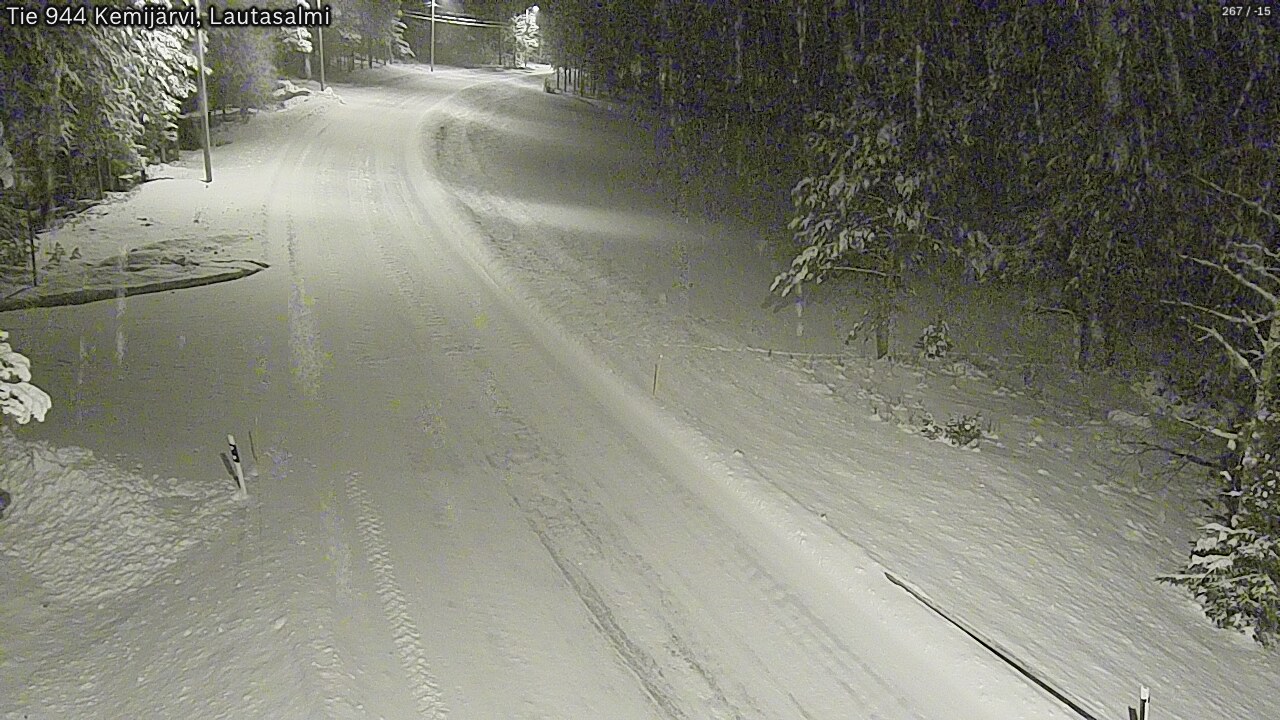 Kelikamerat Kuva Tie 944 Kemijärvi, Lautasalmi, Kemijärvi, Lappi