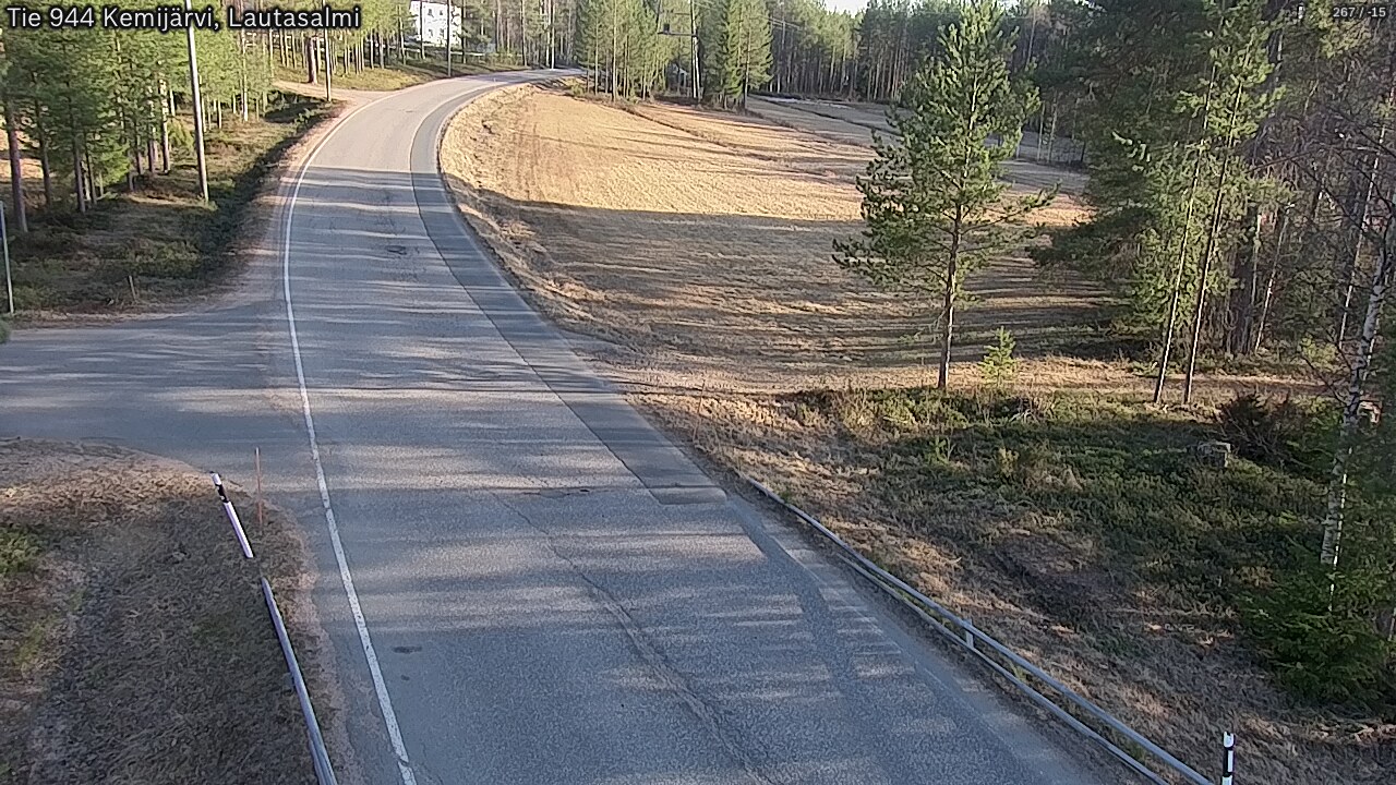 Weather Camera Image Väg 944 Kemijärvi, Lautasalmi, Kemijärvi, Lappi