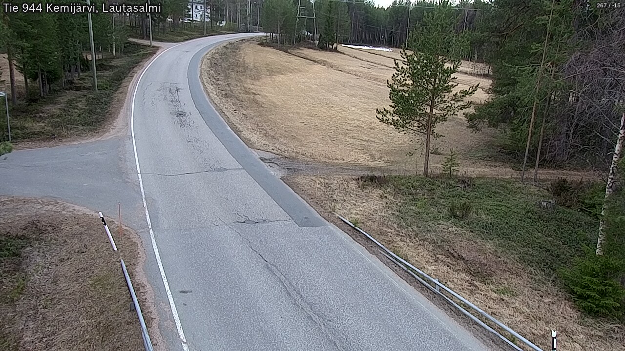 Weather Camera Image Väg 944 Kemijärvi, Lautasalmi, Kemijärvi, Lappi