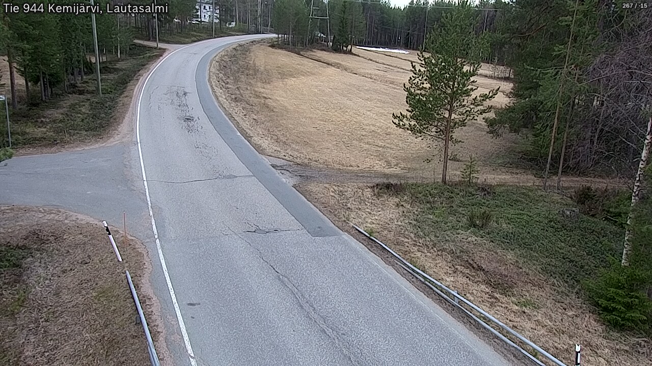 Weather Camera Image Väg 944 Kemijärvi, Lautasalmi, Kemijärvi, Lappi