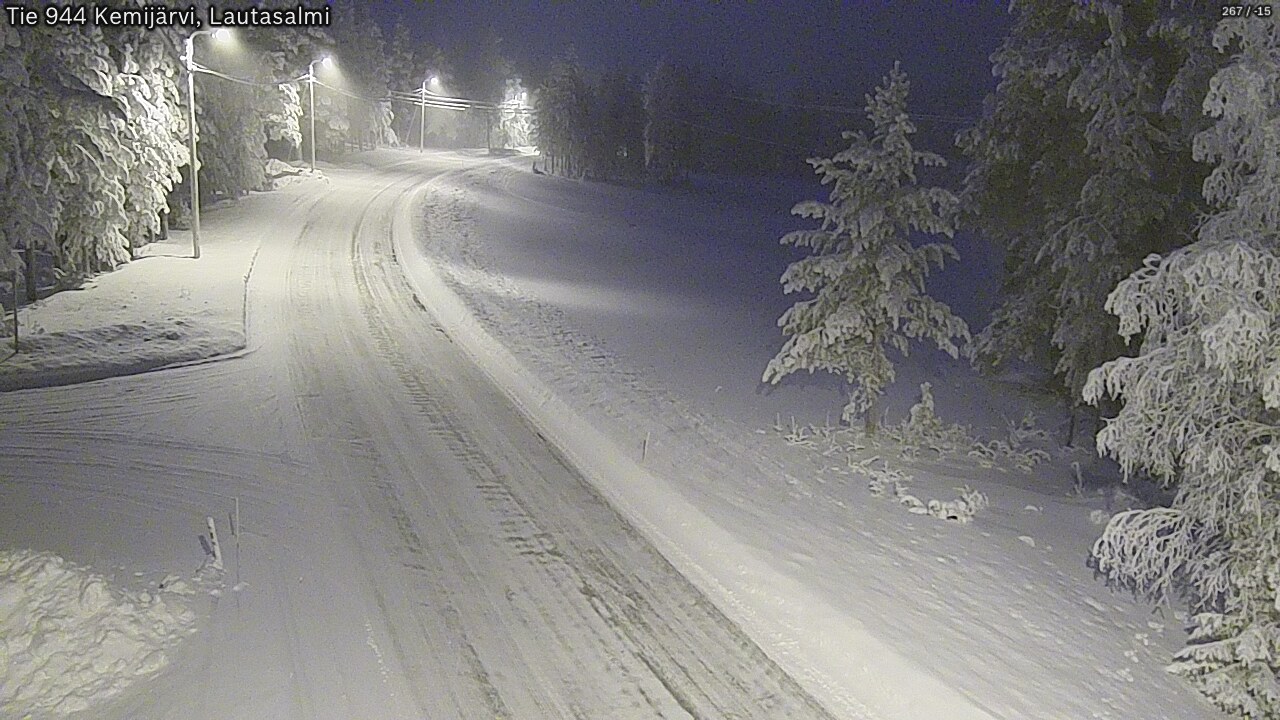 Kelikamerat Kuva Tie 944 Kemijärvi, Lautasalmi, Kemijärvi, Lappi