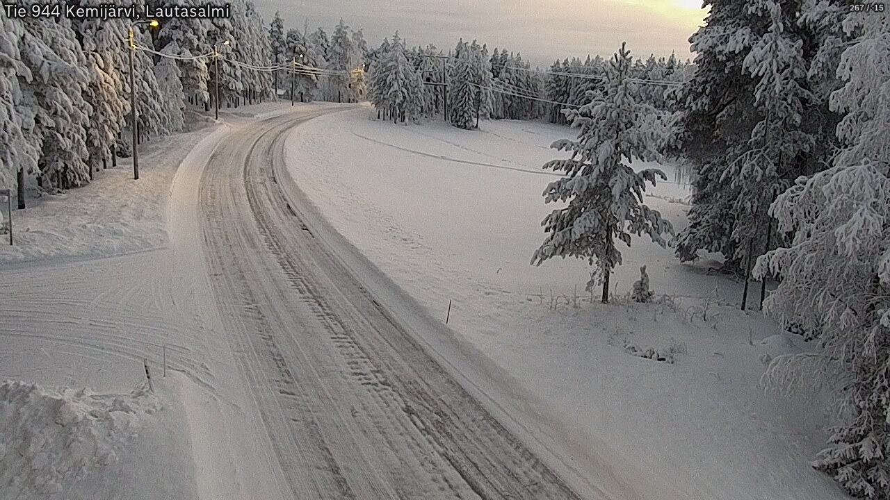 Kelikamerat Kuva Tie 944 Kemijärvi, Lautasalmi, Kemijärvi, Lappi