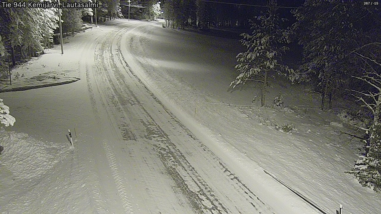 Kelikamerat Kuva Tie 944 Kemijärvi, Lautasalmi, Kemijärvi, Lappi