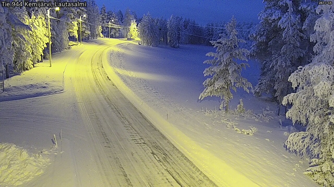 Kelikamerat Kuva Tie 944 Kemijärvi, Lautasalmi, Kemijärvi, Lappi