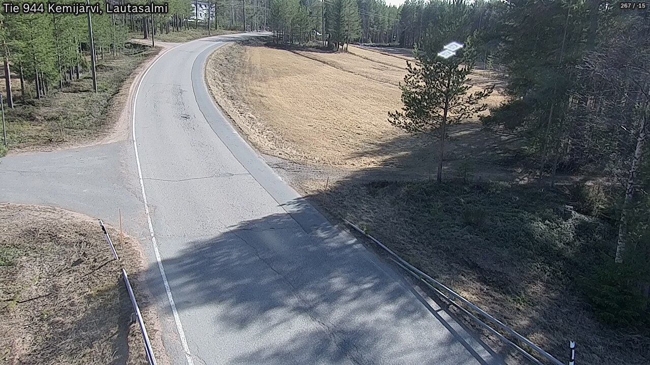 Weather Camera Image Väg 944 Kemijärvi, Lautasalmi, Kemijärvi, Lappi
