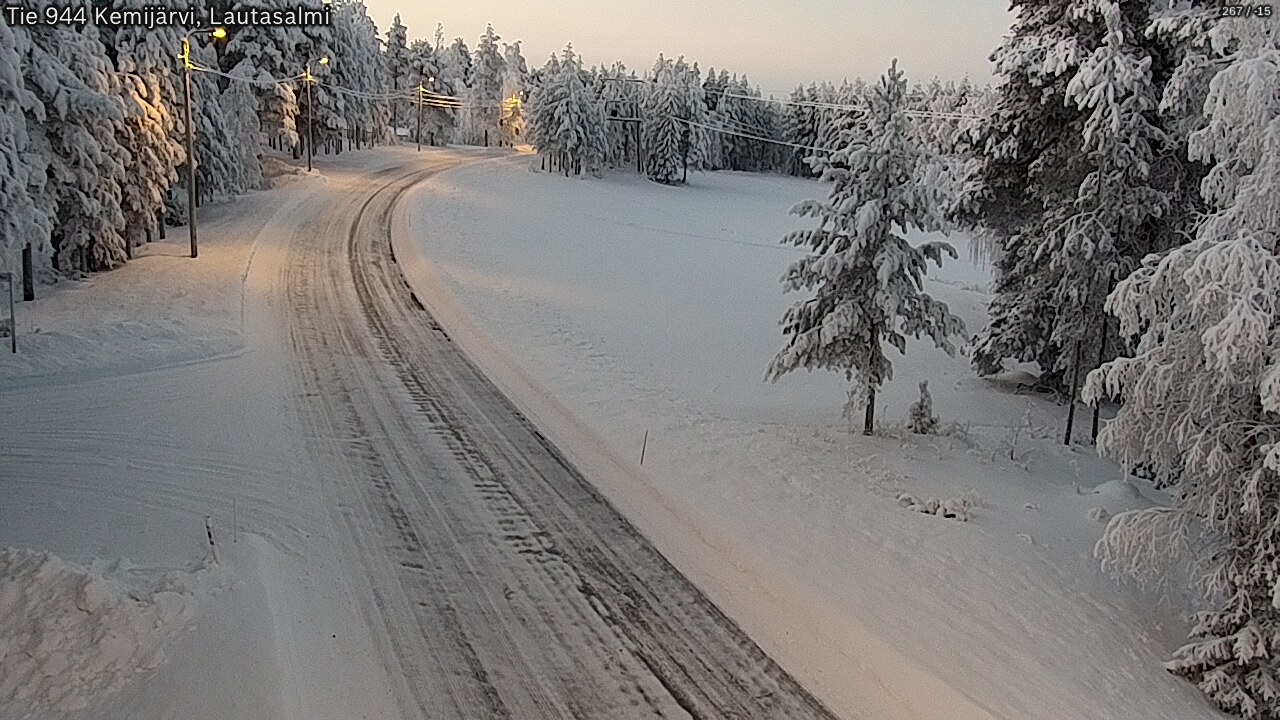 Kelikamerat Kuva Tie 944 Kemijärvi, Lautasalmi, Kemijärvi, Lappi