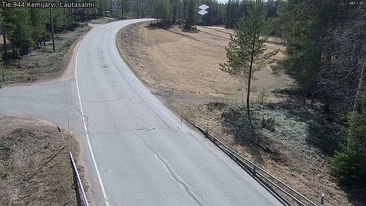 Weather Camera Image Väg 944 Kemijärvi, Lautasalmi, Kemijärvi, Lappi