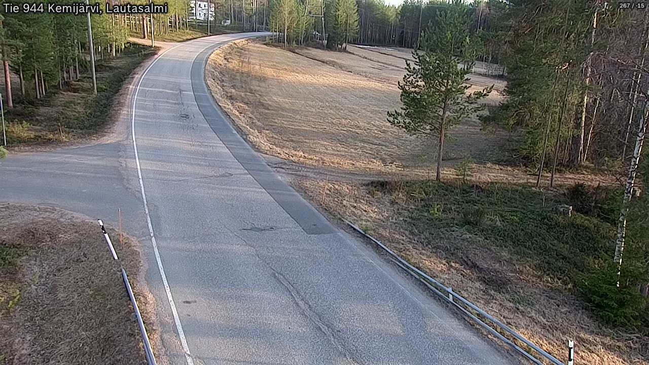 Weather Camera Image Väg 944 Kemijärvi, Lautasalmi, Kemijärvi, Lappi