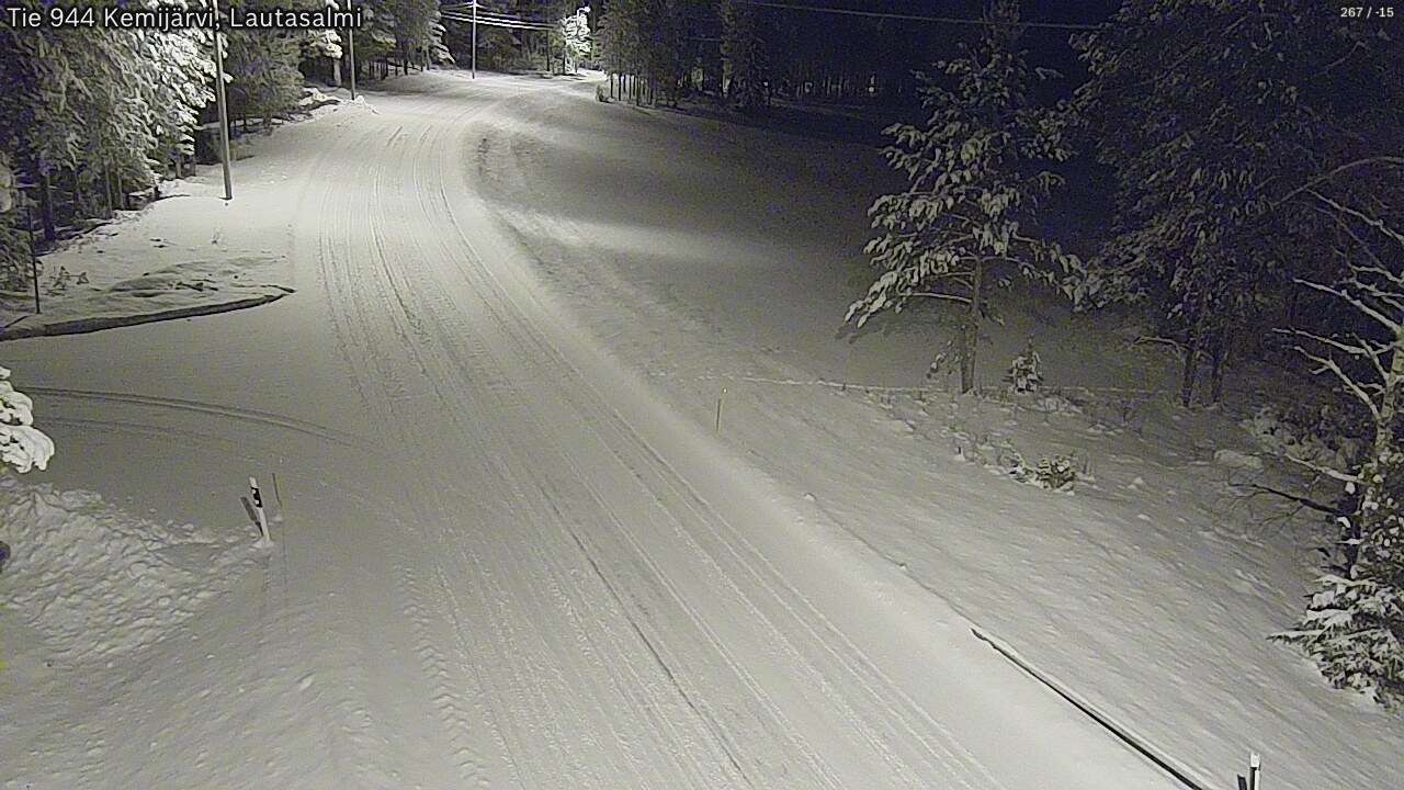 Kelikamerat Kuva Tie 944 Kemijärvi, Lautasalmi, Kemijärvi, Lappi