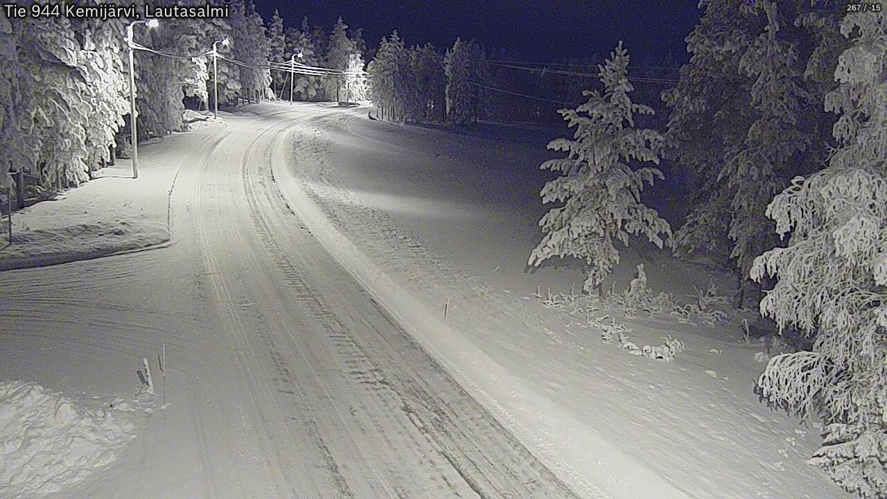 Kelikamerat Kuva Tie 944 Kemijärvi, Lautasalmi, Kemijärvi, Lappi