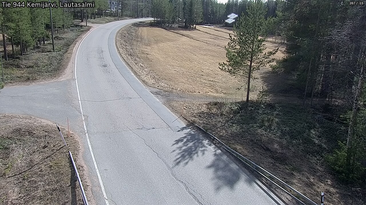 Weather Camera Image Väg 944 Kemijärvi, Lautasalmi, Kemijärvi, Lappi