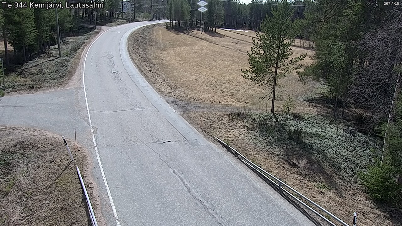 Weather Camera Image Väg 944 Kemijärvi, Lautasalmi, Kemijärvi, Lappi