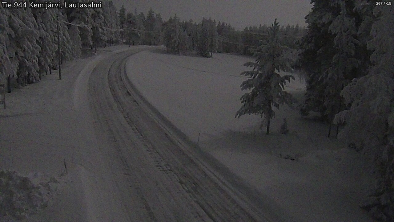 Kelikamerat Kuva Tie 944 Kemijärvi, Lautasalmi, Kemijärvi, Lappi