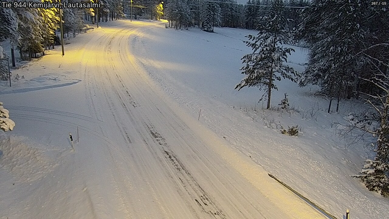 Kelikamerat Kuva Tie 944 Kemijärvi, Lautasalmi, Kemijärvi, Lappi