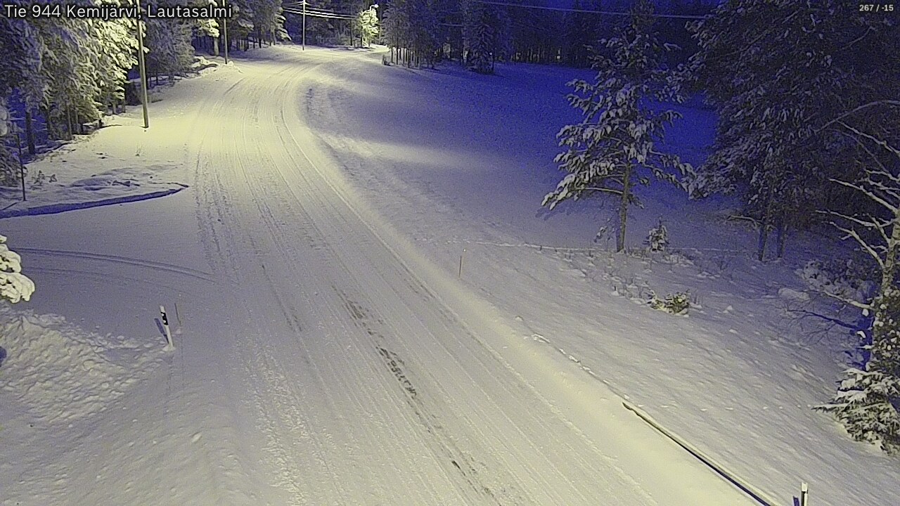 Kelikamerat Kuva Tie 944 Kemijärvi, Lautasalmi, Kemijärvi, Lappi