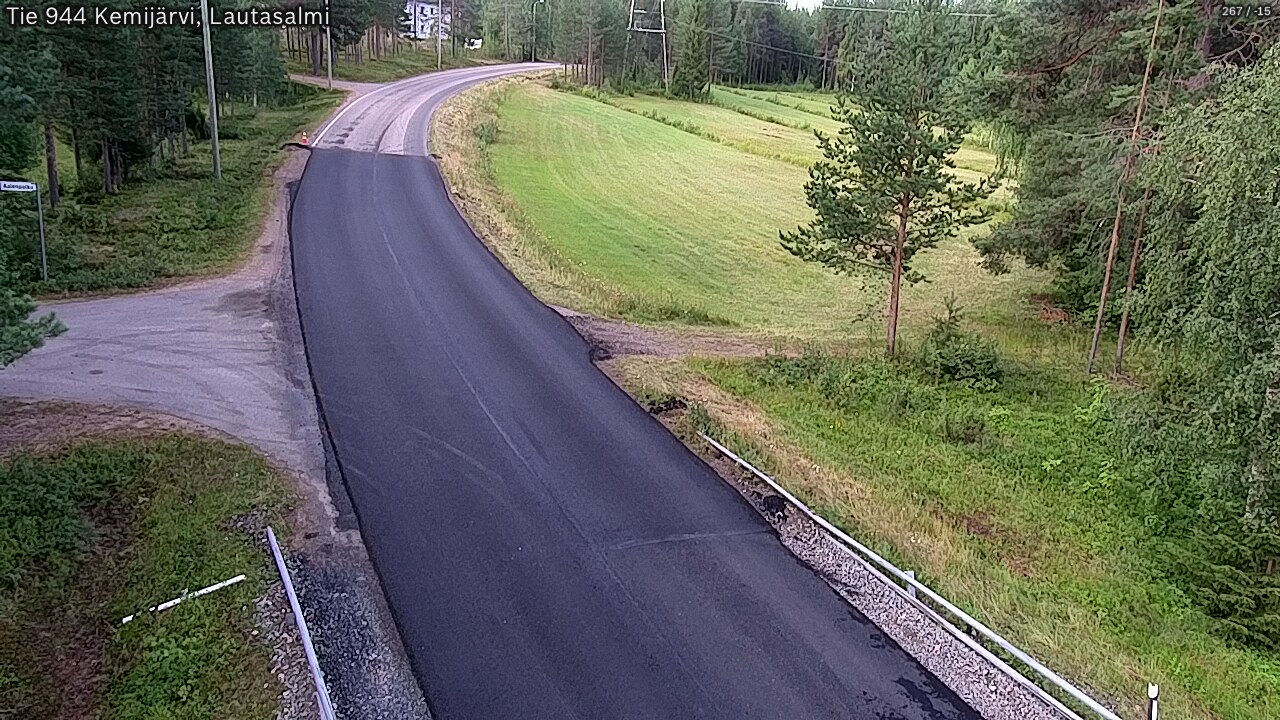 Weather Camera Image Road 944 Kemijärvi, Lautasalmi, Kemijärvi, Lappi